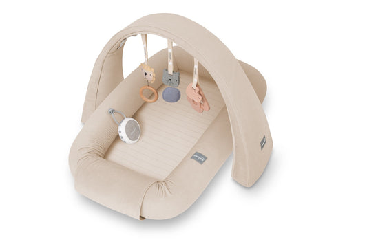 Cuna Nido 4 En 1 Con Caja Musical Y Arco De Juegos - Sand_0