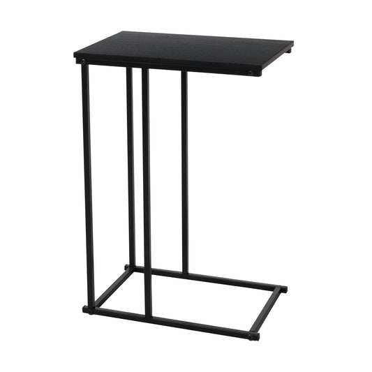 Well Home Mesa Auxiliar De Metal Con Tablero Mdf En Color Negro_0