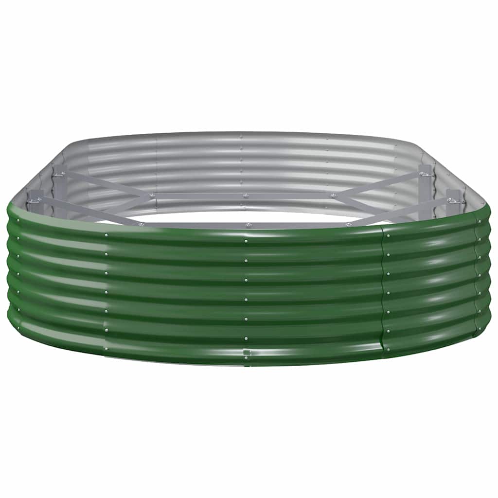 Jardinera Arriate Acero Galvanizado Verde 296x140x36 Cm_3