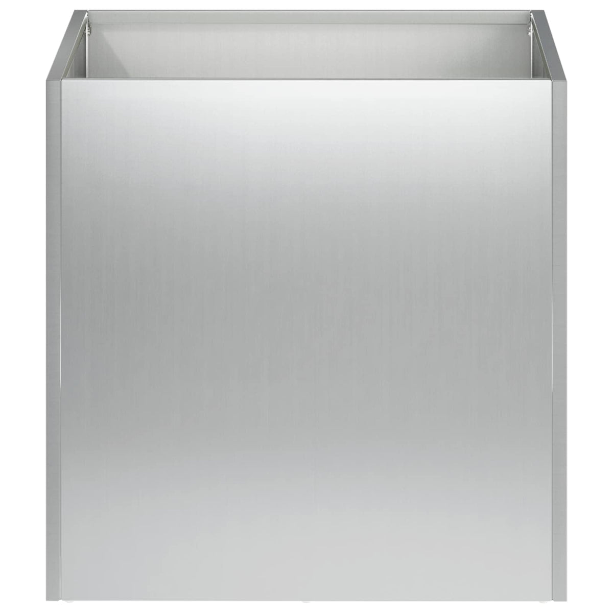 Macetero De Jardín Plateado 20 X 20 X 20 Cm Acero Galvanizado_2