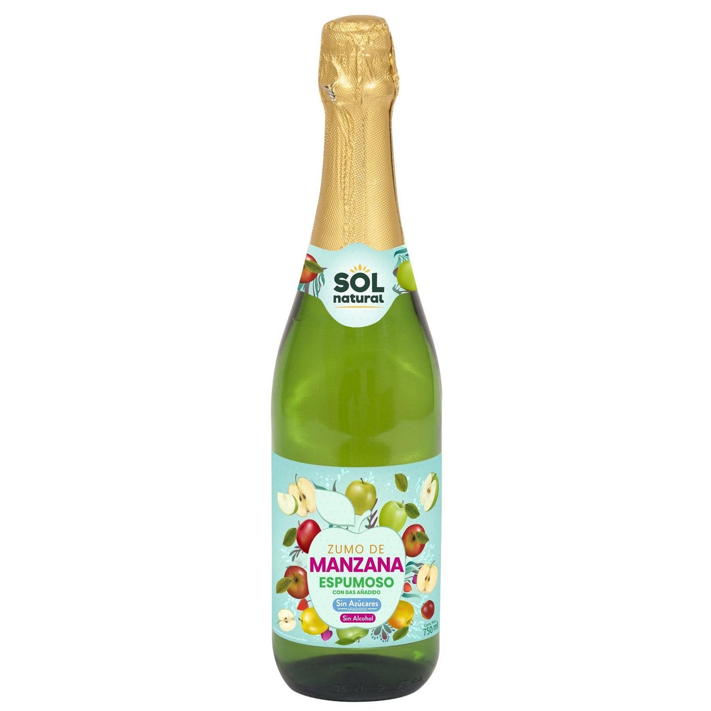 Sol Natural Espumante de Maçã Sem Álcool 750 ml