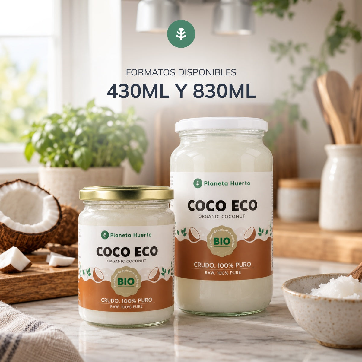 Planeta Huerto ECO Óleo de Coco 860 ml