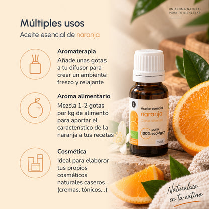 Óleo Essencial de Laranja Doce Bio Planeta Huerto 15 ml