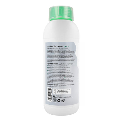 Aceite de Neem 100% Puro y Natural Planeta Huerto 1L