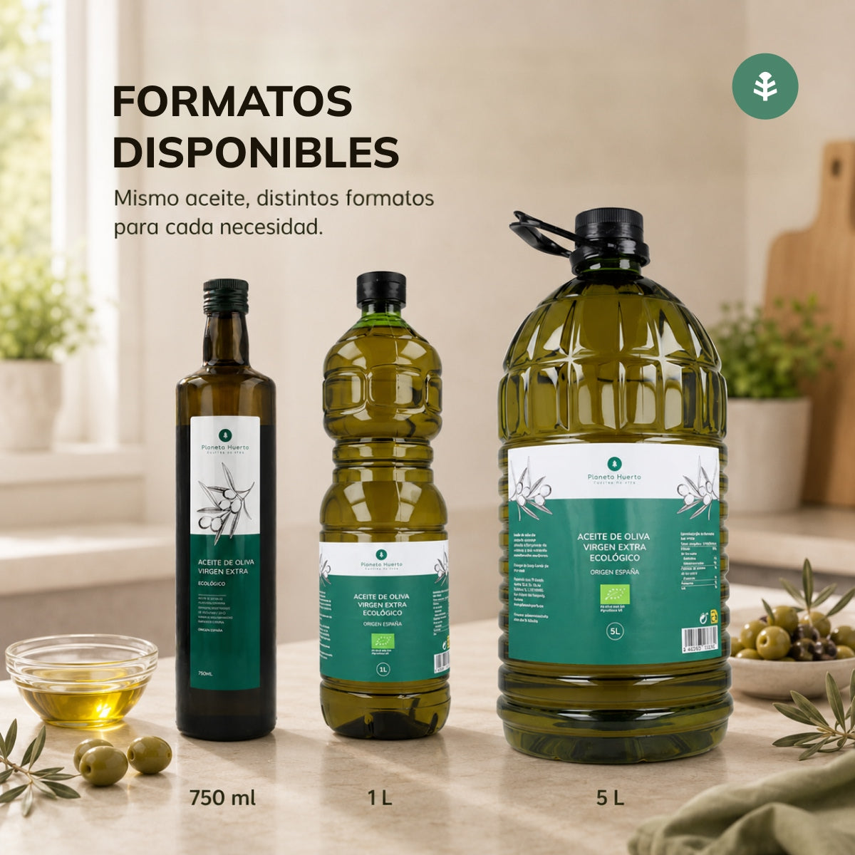 Azeite Virgem Extra Biológico Planeta Huerto 5 L