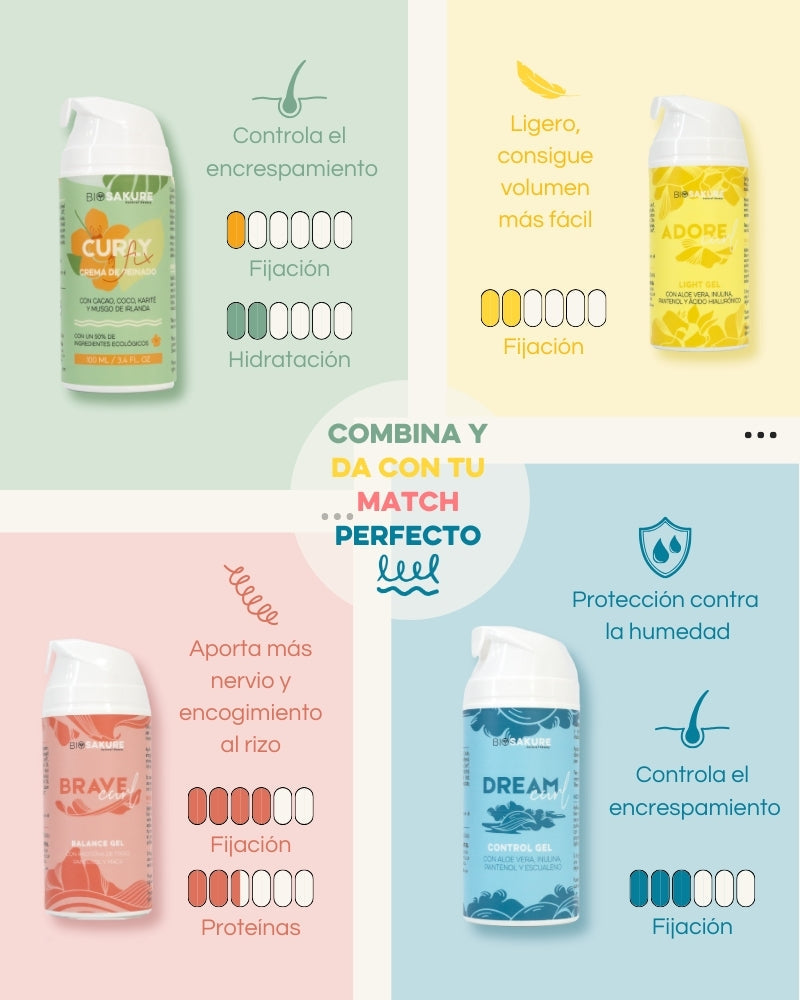 Pack Definición - Combina Los Productos Para Definir Tus Rizos Y Ondas 4 X 100 Ml Bio Sakure_1