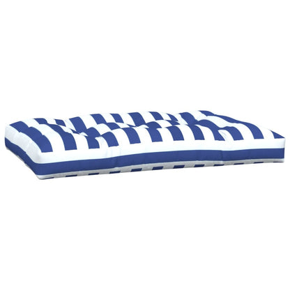 Vidaxl Cojines Para Palés 3 Piezas Tela A Rayas Azul Y Blanco_4
