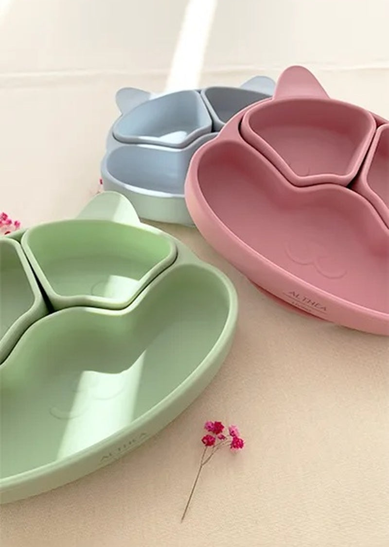 Plato Con Divisiones Extraíbles Y Forma De Perrito - Verde Oliva._5