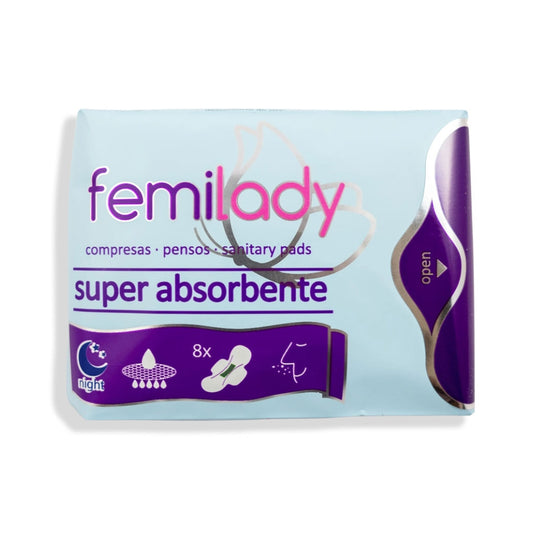 Compresas De Noche 8 Capas 290mm Femilady_0