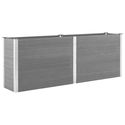 Arriate De Wpc Gris 250x50x91 Cm_0