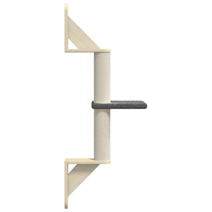 Vidaxl Árbol Rascador Para Gatos De Pared Gris Oscuro 85,5 Cm_4
