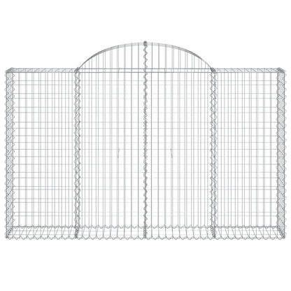 Cestas De Gaviones 4 Uds Forma De Arco Hierro 200x30x120/140 Cm_3