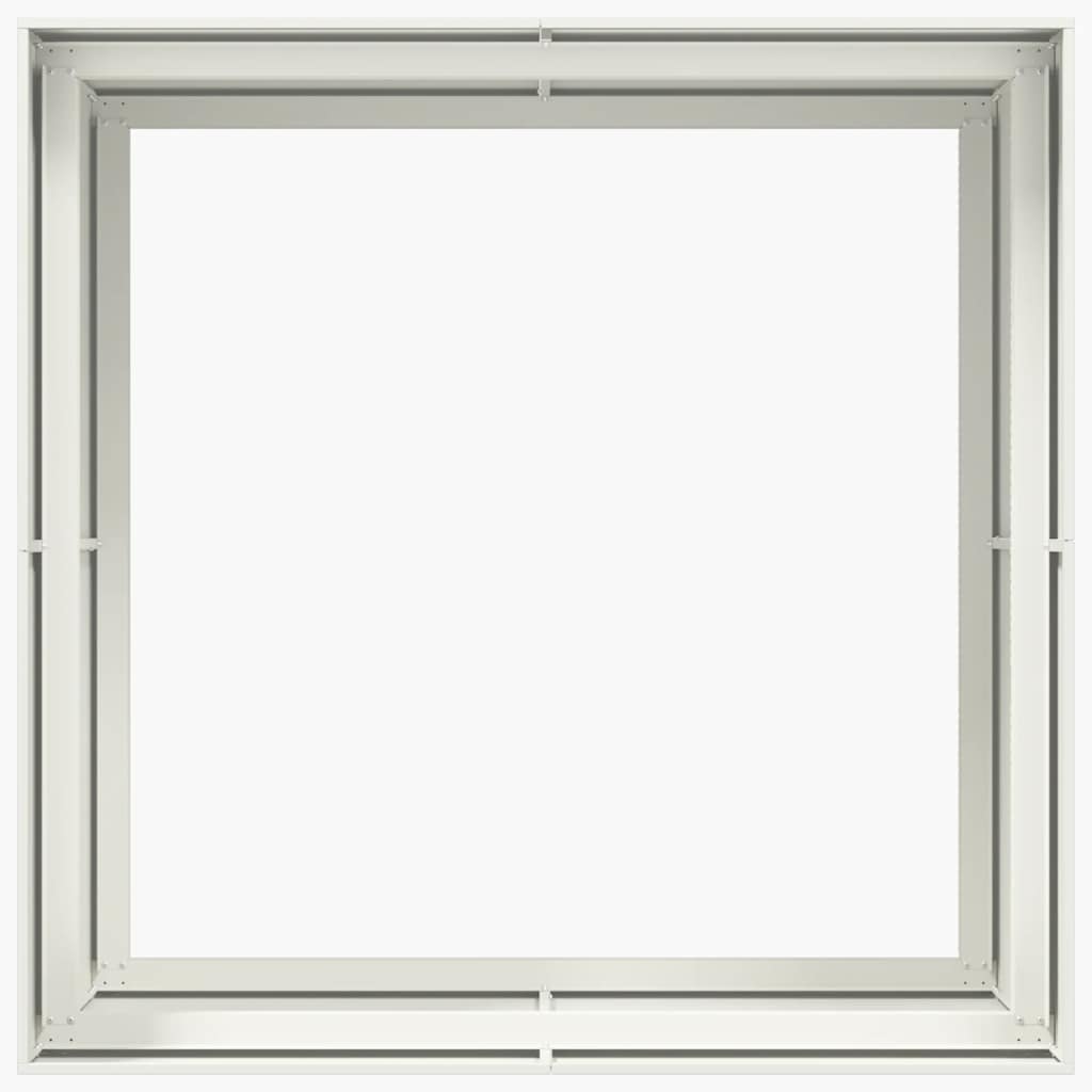 Jardinera Acero Blanco 100x100x80 Cm_4