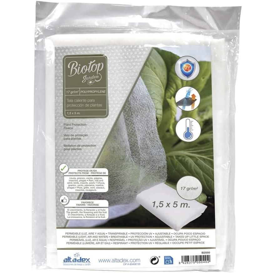 Tecido de proteção contra congelação Biotop 1,5 x 5 m