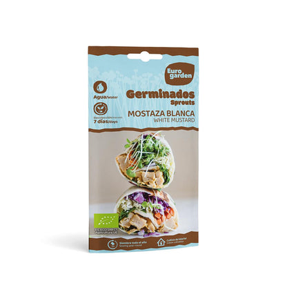 Sementes germinadas biológicas de mostarda branca Eurogarden