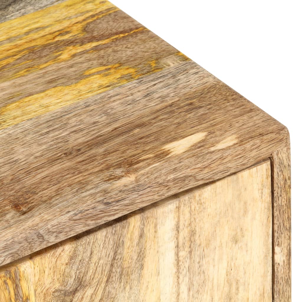 Mesa De Centro De Madera Maciza De Acacia 90x55x40 Cm_4