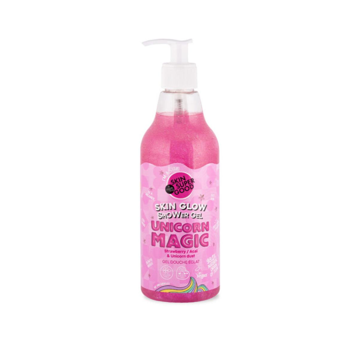 Gel de banho iluminador Unicorn Magic, pele super boa 500 ml