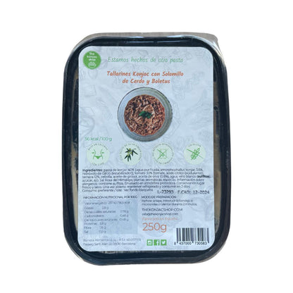 Noodles konjac com filet mignon e cogumelos boletus The Konjac Shop 250g