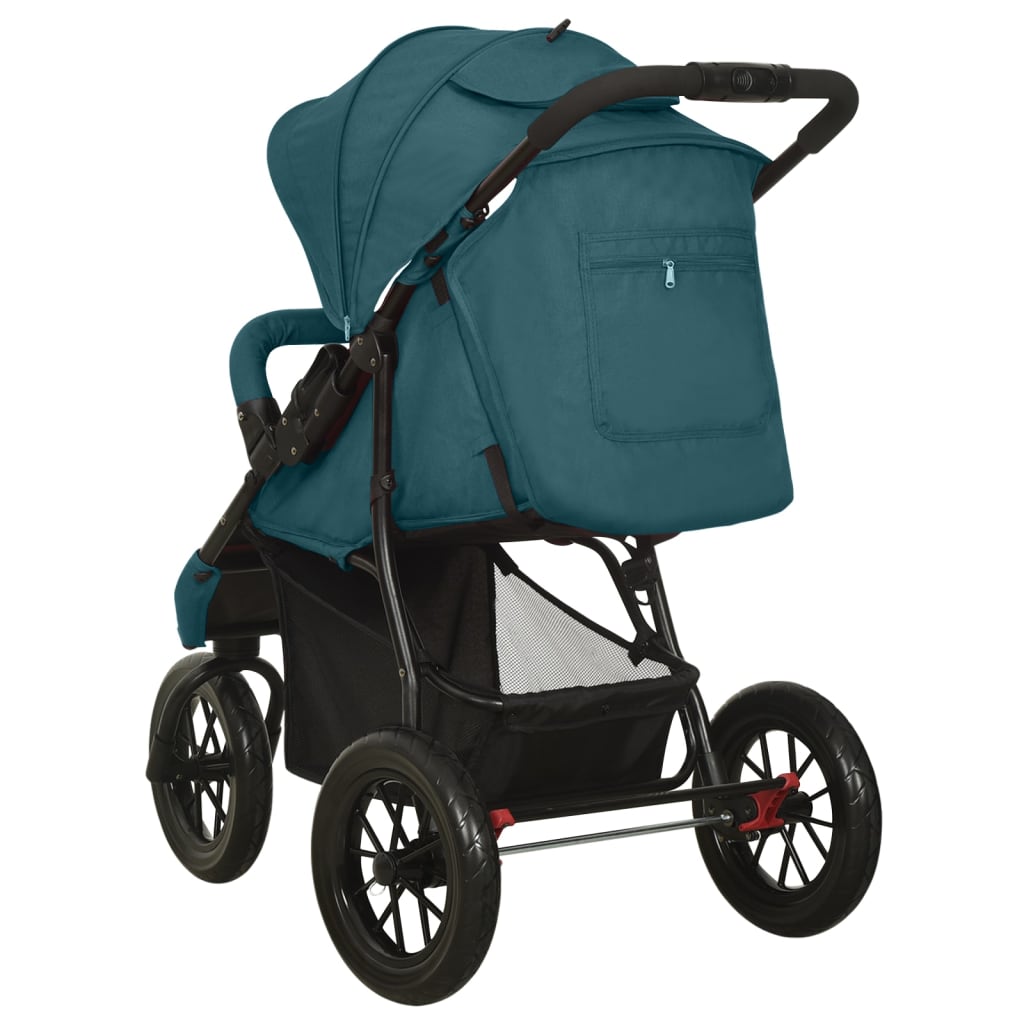 Vidaxl Cochecito De Bebé De Acero Verde_5
