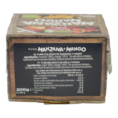 Puré Biológico de Maçã e Manga La Finestra Sul Cielo 200 gr