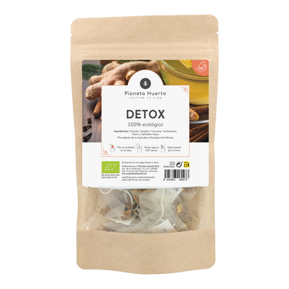 Infusión Detox ECO Planeta Huerto 20 pirámides