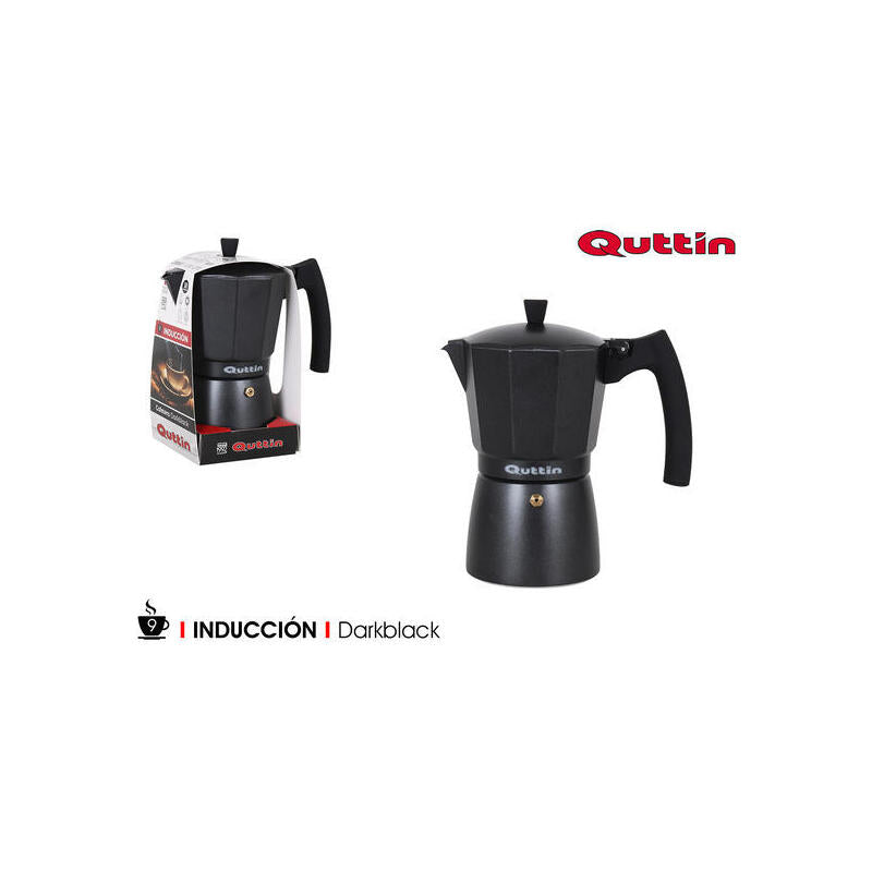 Cafetera 9 Serv.induccion Darkblack Quttin_0