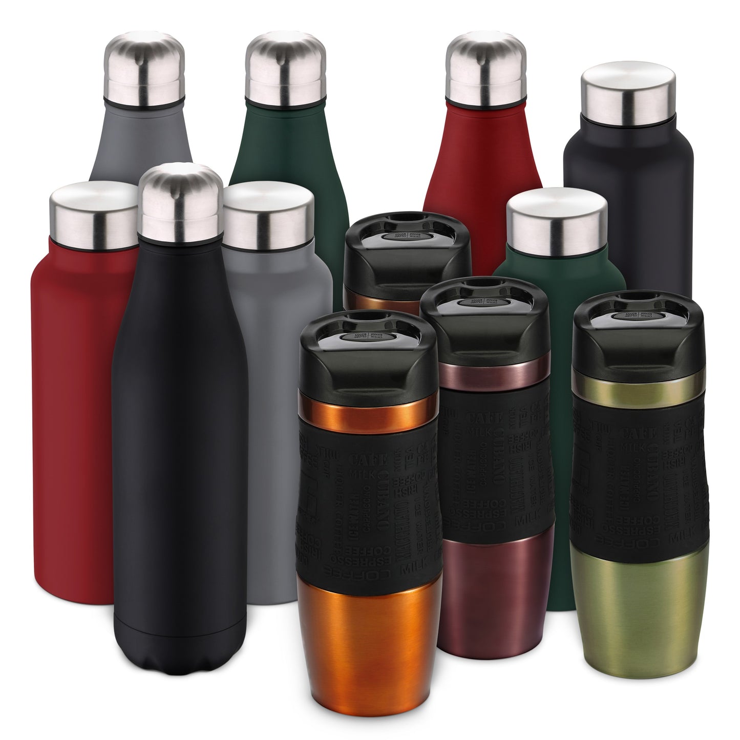 Termo Mug 400ml Acero Inoxidable Orange Neon Classic_1