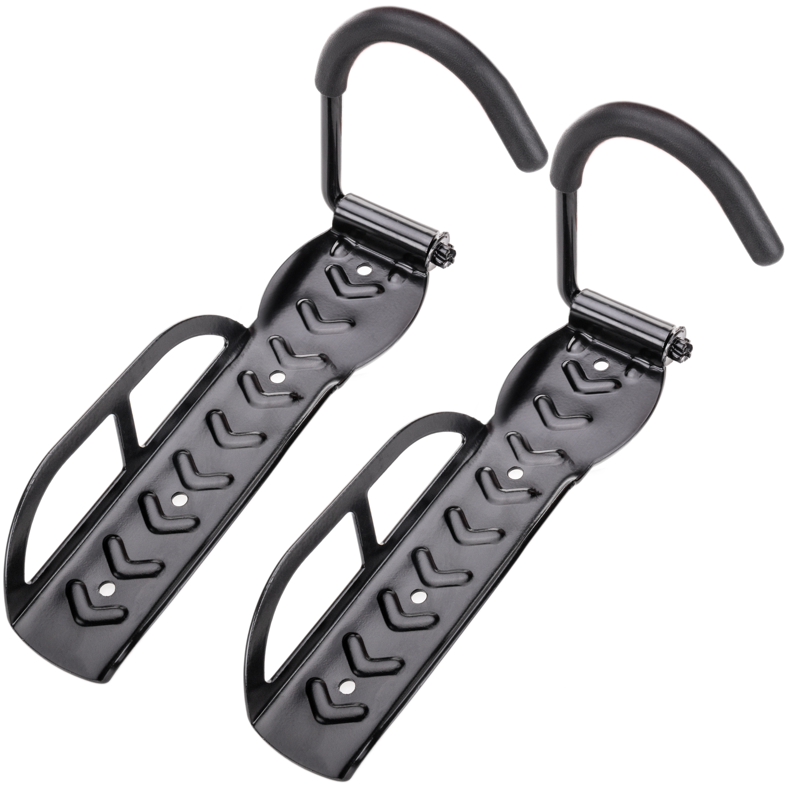 Soporte De Pared Con Gancho Ajustable Para Colgar Bicicleta Por La Rueda 2 Unidades_0