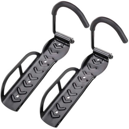 Soporte De Pared Con Gancho Ajustable Para Colgar Bicicleta Por La Rueda 2 Unidades_0