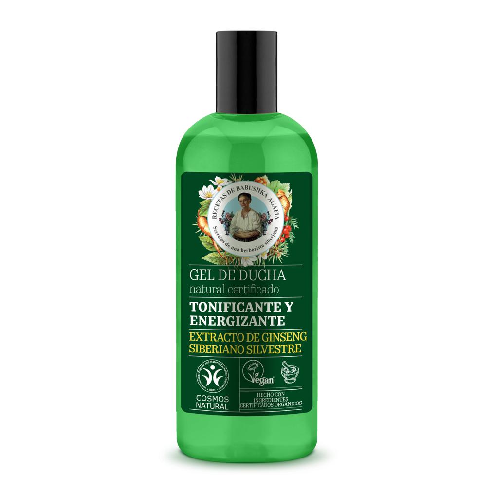 Agafia Natura Siberica Gel de Banho Tonificante e Energizante Natural Certificado 260 ml