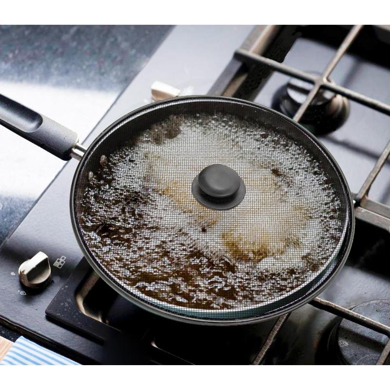 Tapa Anti Salpicaduras Sarten Acero Ø 30 Cm. Negro._1