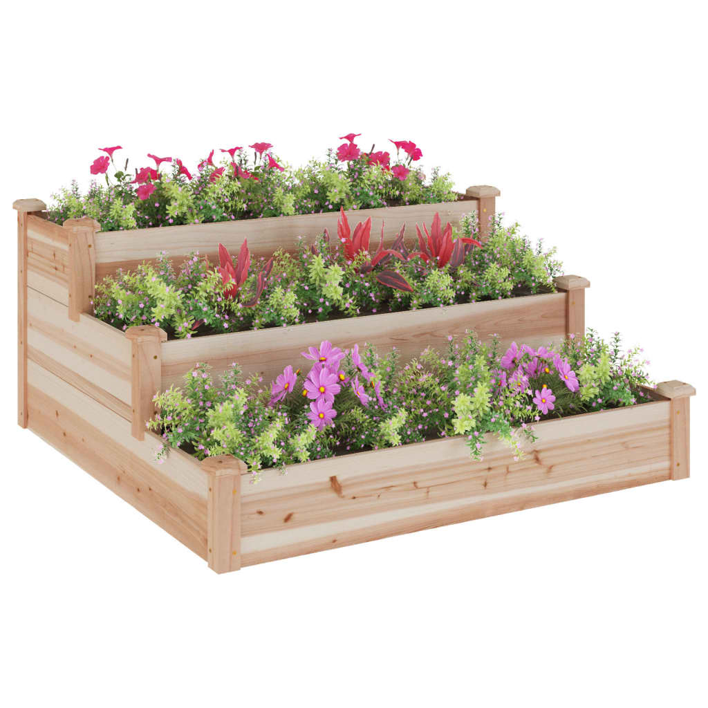 Jardinera Arriate Madera Maciza Abeto 120x120x56 Cm_2