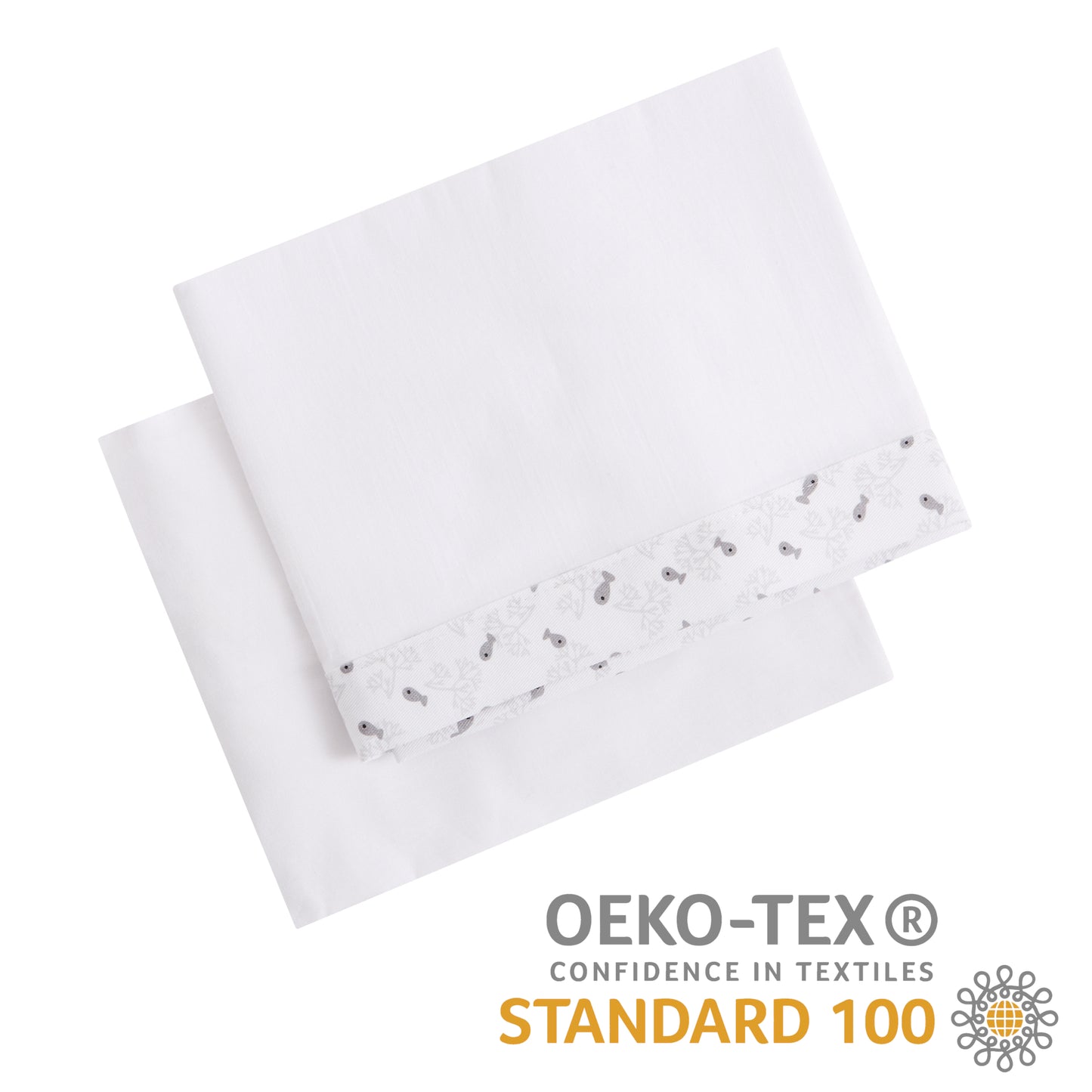 Juego De Sábanas Para Cuna 60x120 Cm, Algodón 100%, Certificado Oeko-tex®, Bajera Y Encimera Textil (grey Atlantis)_3