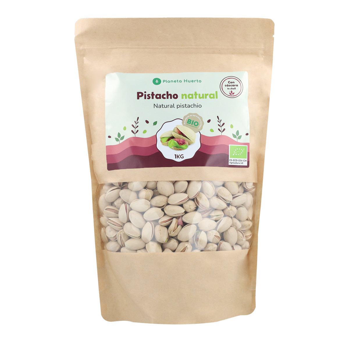 Pistácio com casca natural ECO Planeta Huerto 1 kg