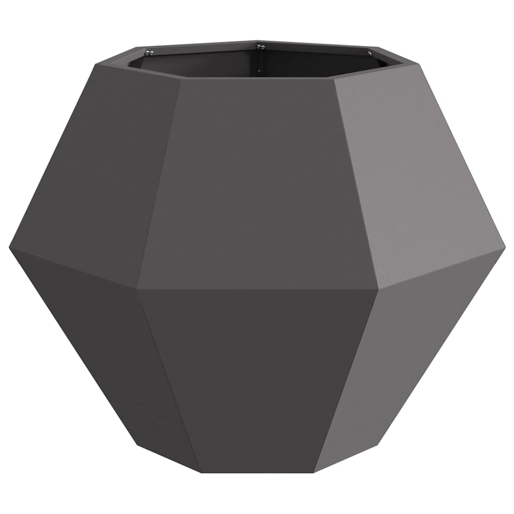 Jardinera 2 Uds. Negro 75 X 75 X 60 Cm Acero_5