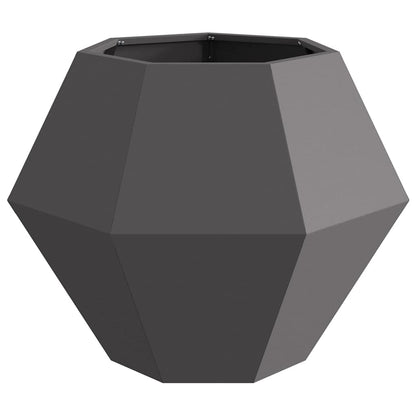 Jardinera 2 Uds. Negro 75 X 75 X 60 Cm Acero_5