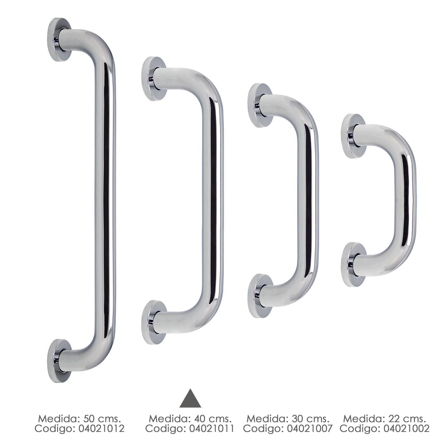 Agarre Ducha Maurer Cromo Brillo Ø 32 Mm. Longitud 40 Cm.