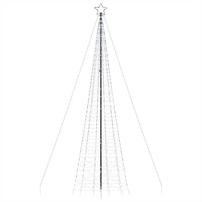 Vidaxl Árbol De Navidad Led Con Estacas 1534 Leds Blanco Frío 500 Cm_3