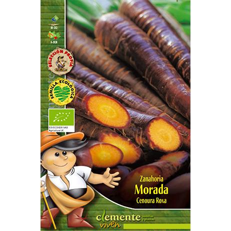 Sementes de cenoura roxa Clemente