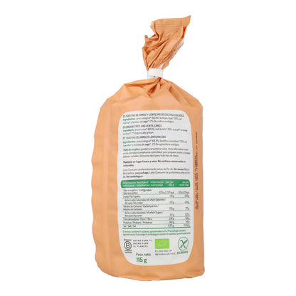 Bolinhos de arroz e lentilhas biológicos sem glúten El Granero, 115 g