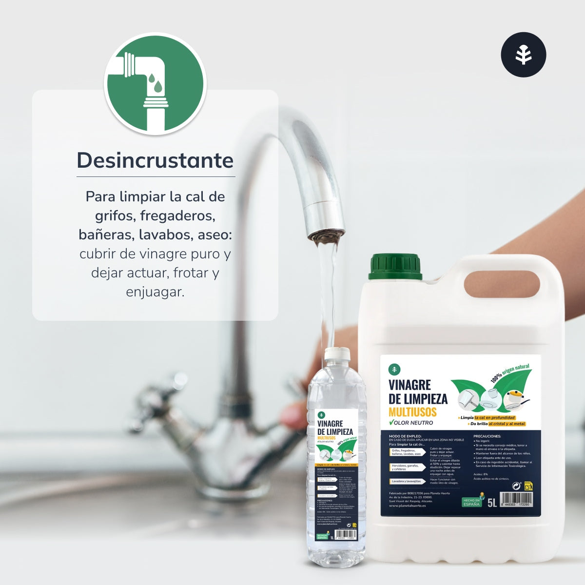 Pack de 3 Vinagre de Limpeza Branco Planeta Huerto 5 L
