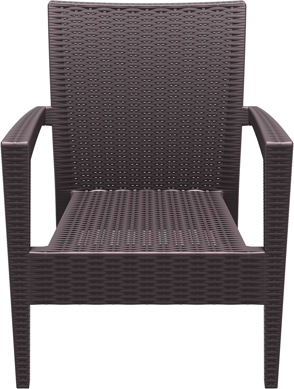 Siesta Exclusive Pack De 2 Sillones Miami Lounge Armchair Ratán Marrón_2