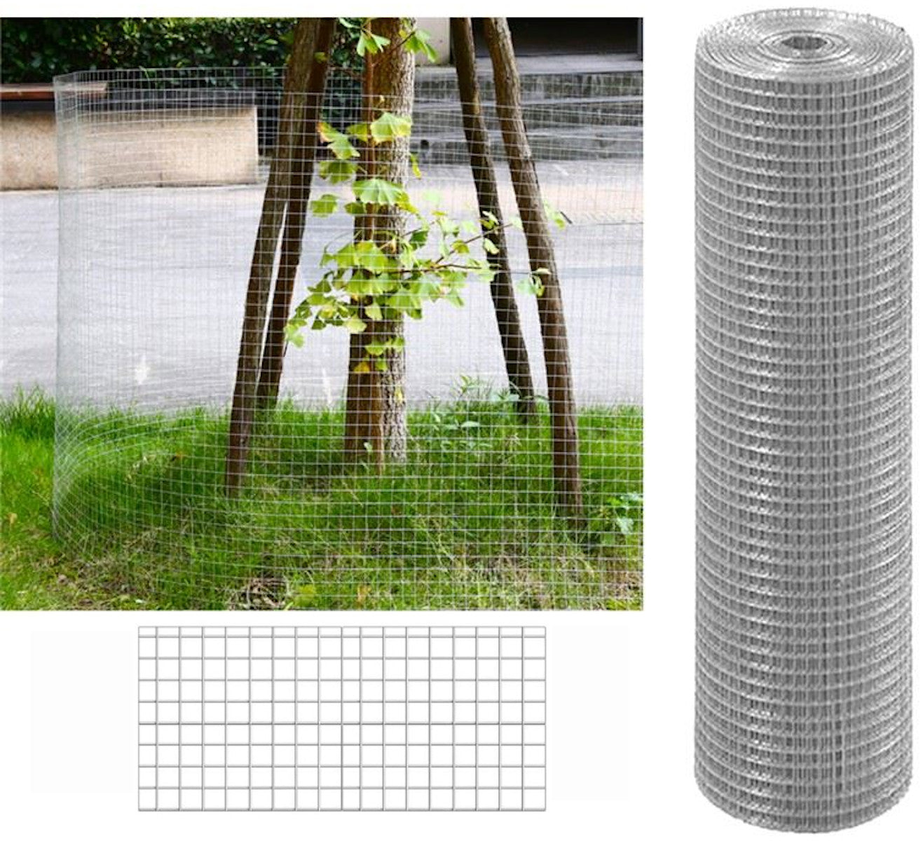 Malla Metalica| Reticula 6x6mm| Composición 100% Acero Galvanizado| Alambre Electrosoldado| Malla Para Cercos 1x25m_1