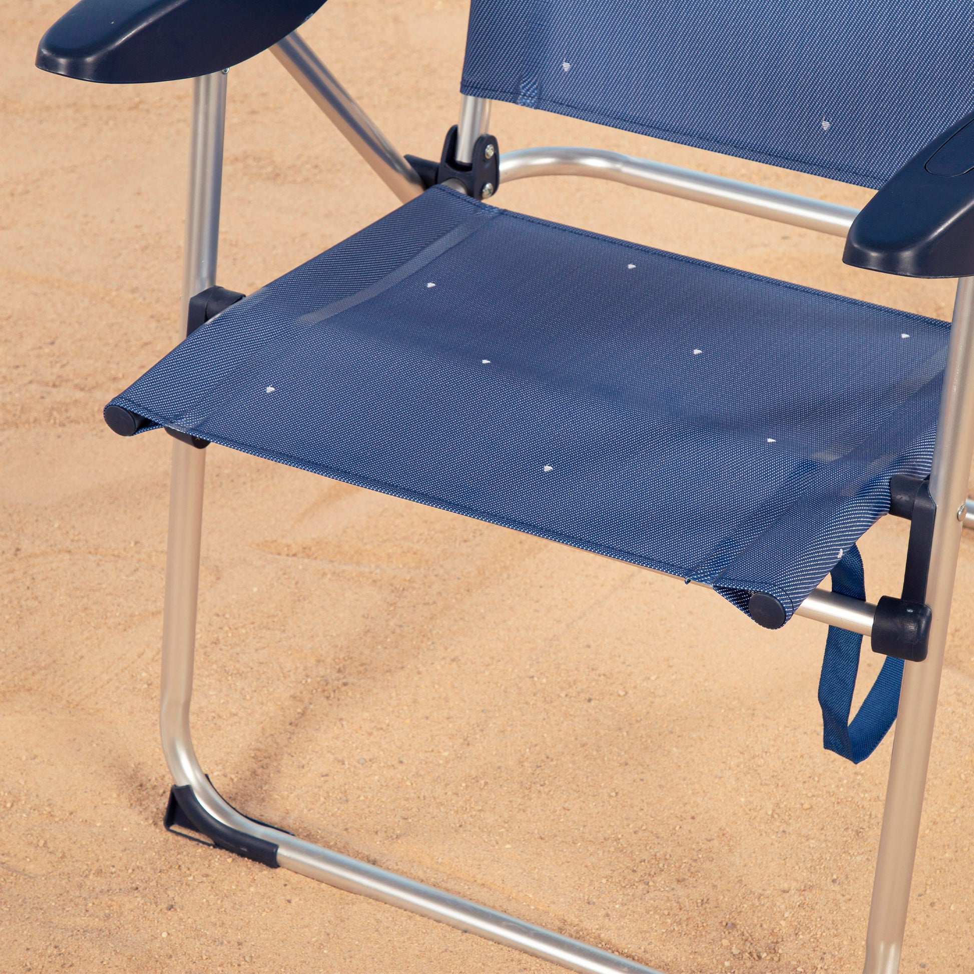Aktive Pack 2 Sillas Plegables Playa 48x60x100 Cm Azul 4 Posiciones_4