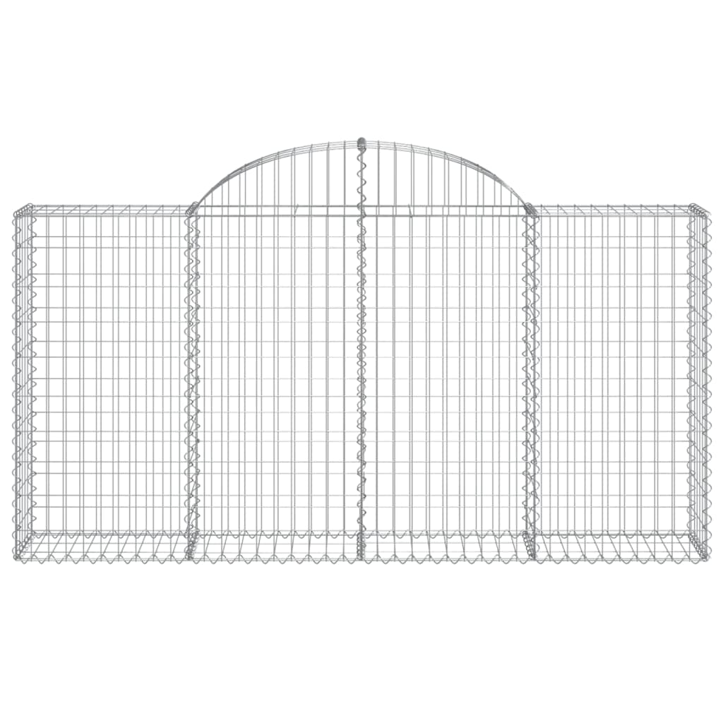 Cestas De Gaviones 10 Uds Forma Arco Hierro 200x30x100/120 Cm_3