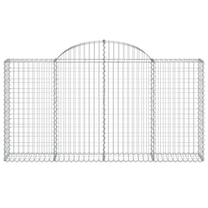 Cestas De Gaviones 10 Uds Forma Arco Hierro 200x30x100/120 Cm_3