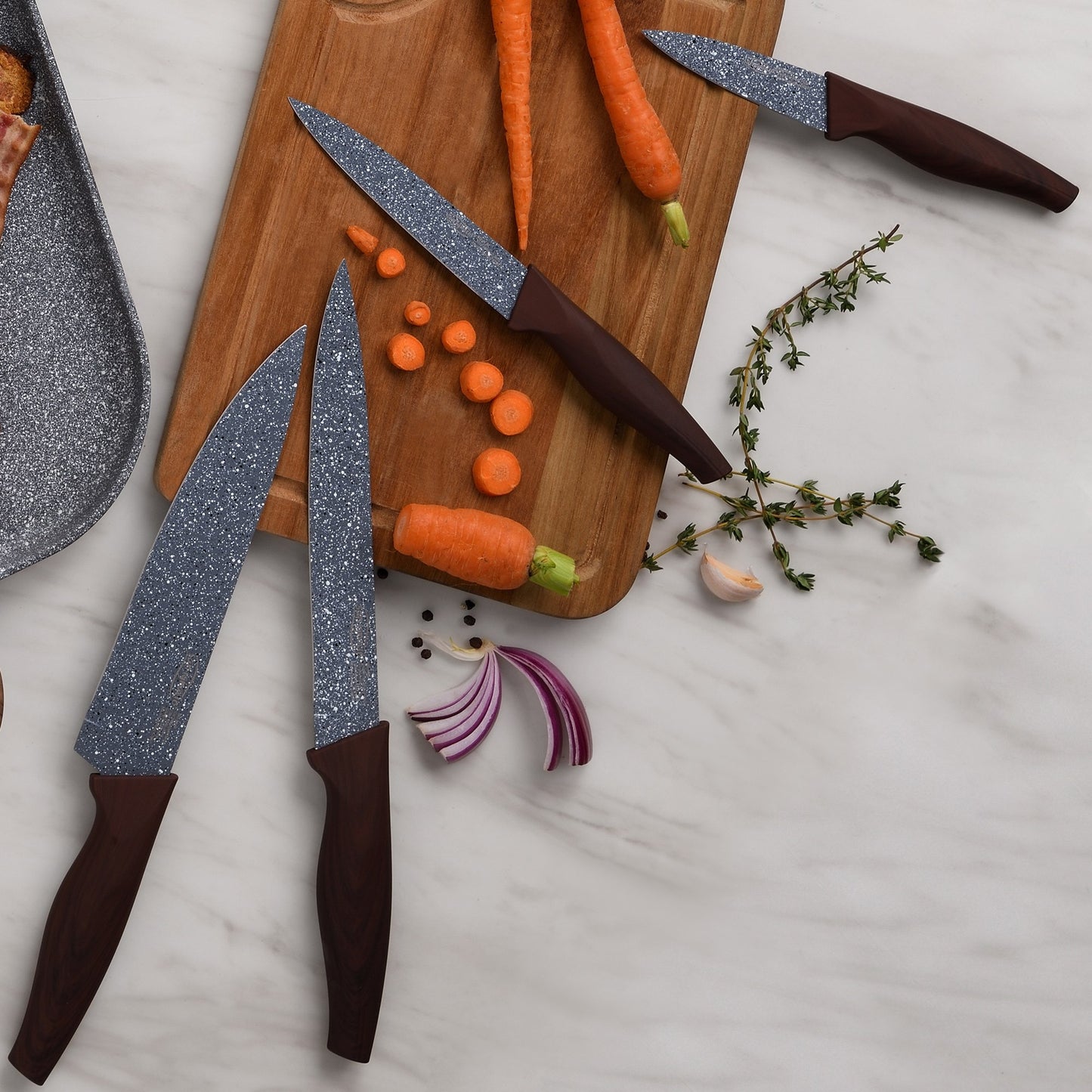 Set 4pc Cuchillos Acero Inoxidable, Colección Daimiel