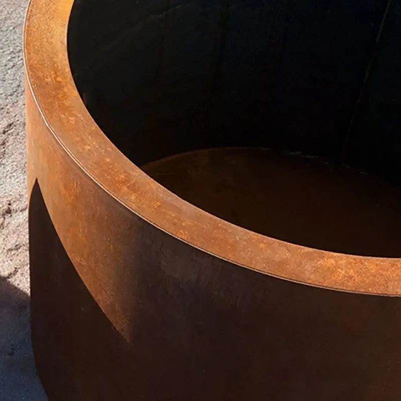 Jardinera Cilindro Acero Corten / Unidad / Ø 95.5 Cm / 80 Cm_3