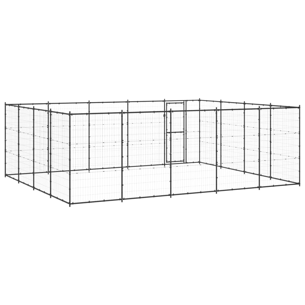 Vidaxl Perrera De Exterior De Acero 24,2 M²_3