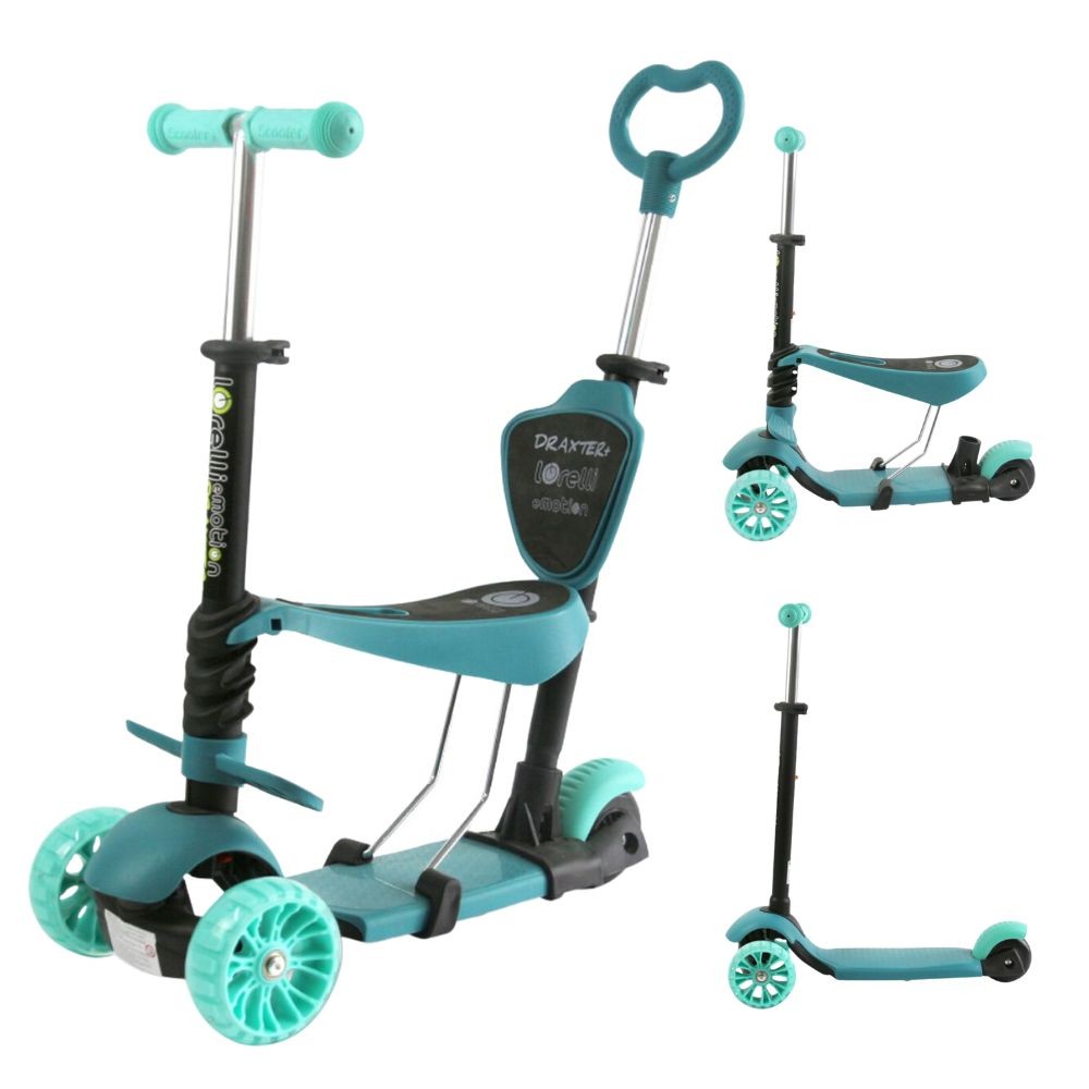 Patinete Evolutivo Con Asiento Y Mango Parental Draxter Plus Mint_0